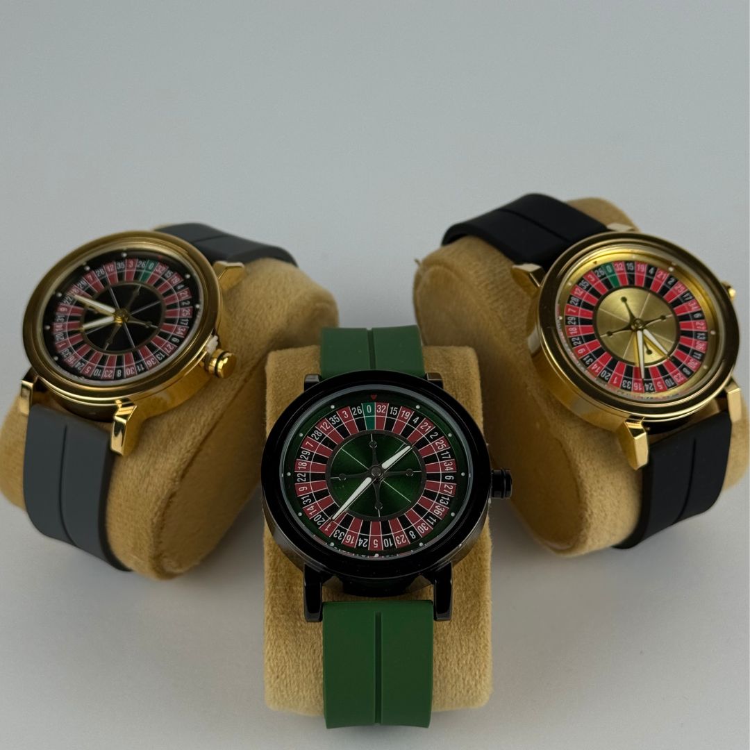 Roulette Wheel-Inspired Watch – Stylish Gift for Gamers & Trendsetters