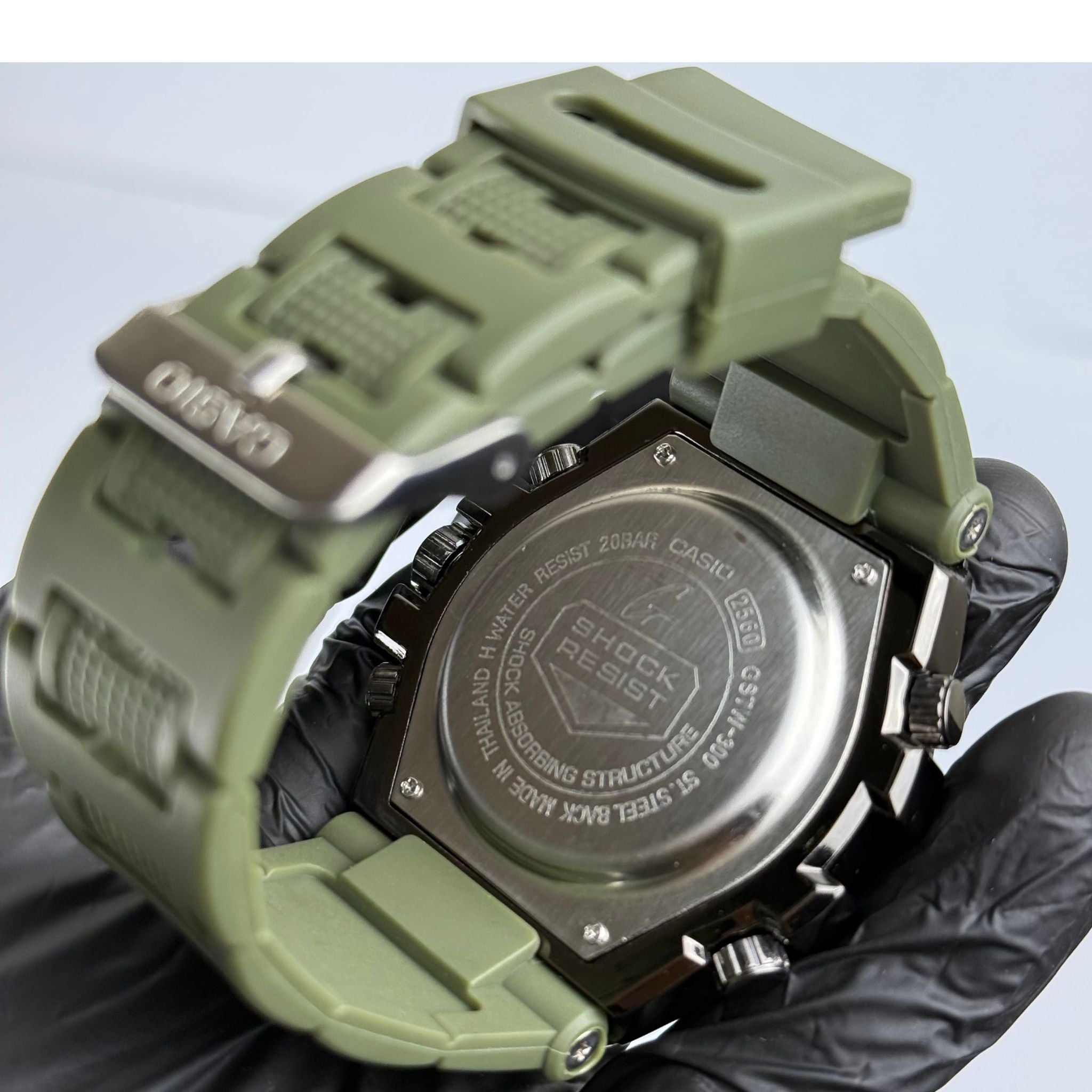 Military Green Tactical Dual Display Sports Watch – Shock & Water Resistant